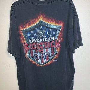 Vintage U.S. Navy graphic T-Shirt, Faded Black.